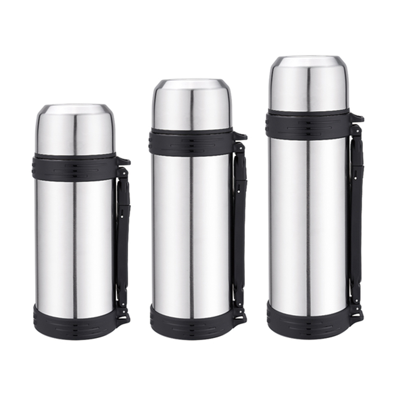 Stainless Steel Push Button Vacuum Insulated Flask