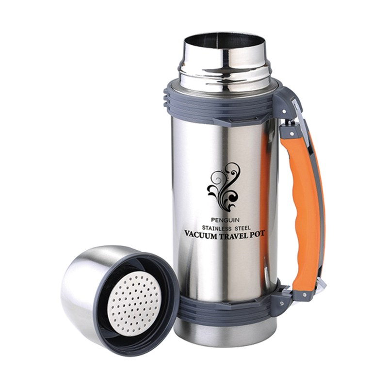 Classic Stainless Steel Vacuum Travel Bottle with Handle