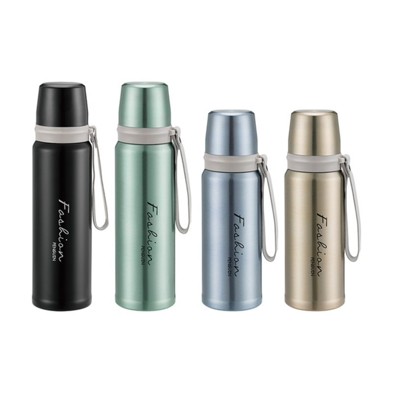 Vacuum Insulated Stainless Steel Water Bottle With Strap