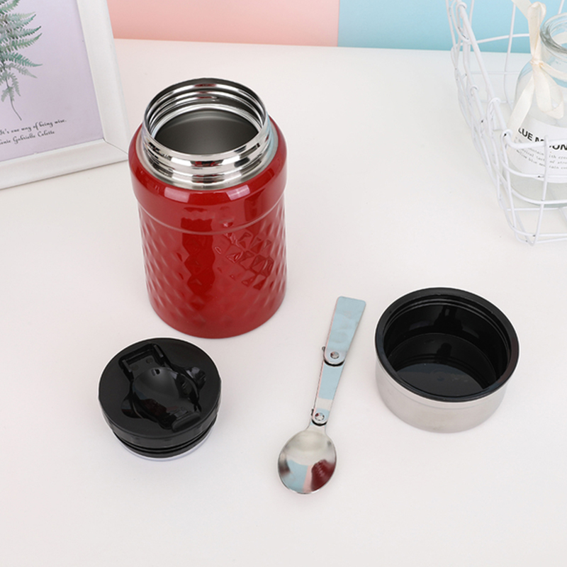 600ml Vacuum Insulated Food Jar with Spoon