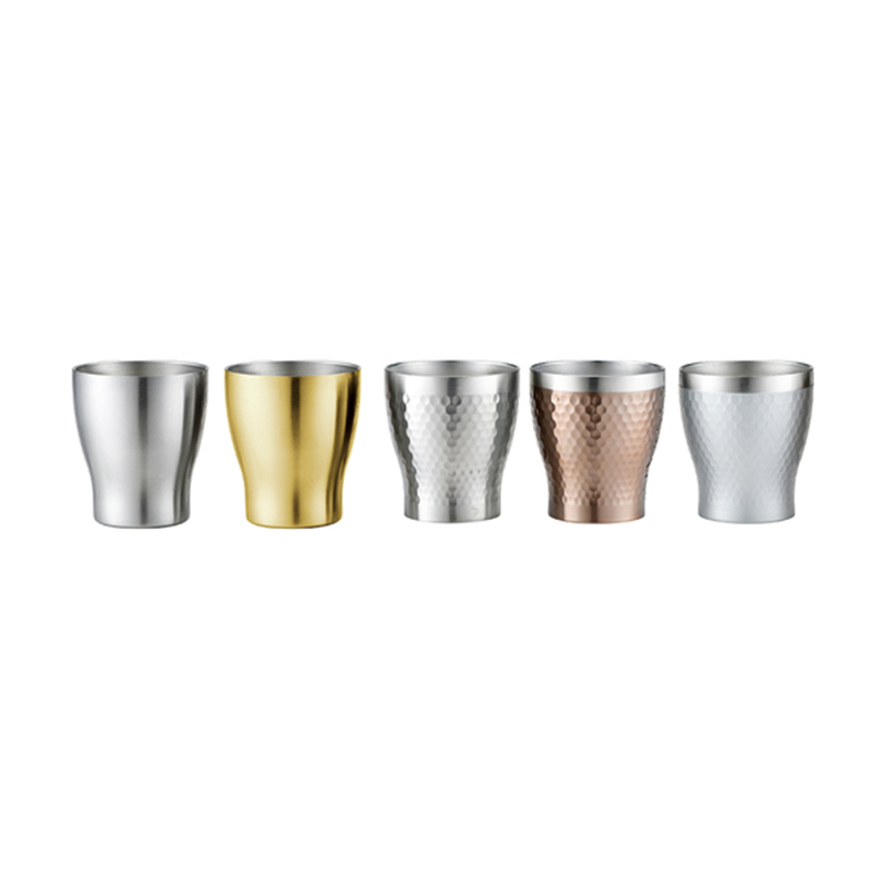 Small Anti-fall Stainless Steel Double Wall Beer Cup