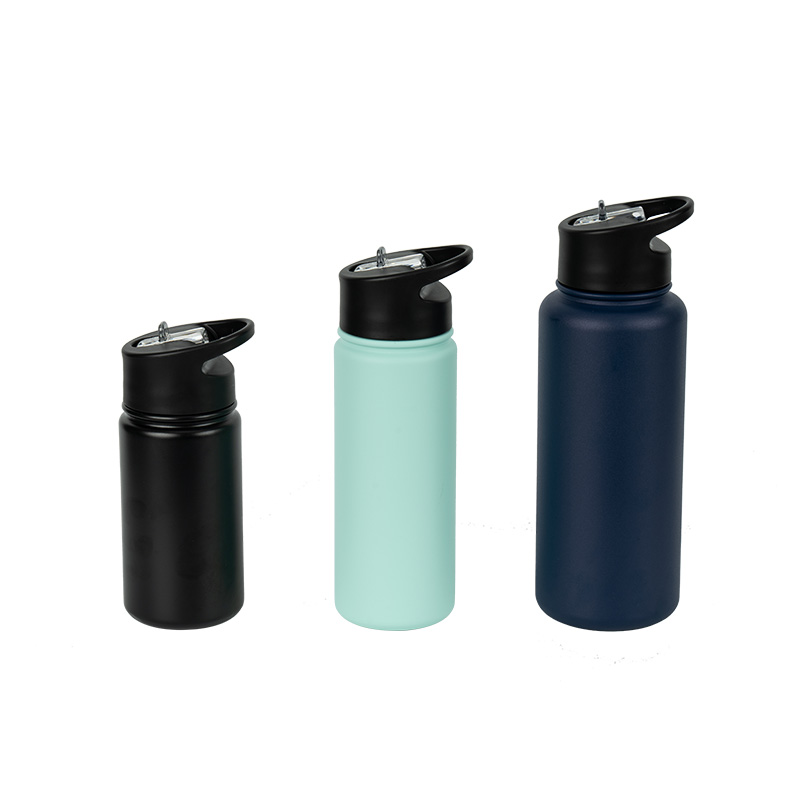 Portable Handle Sports Vacuum Insulated Water Bottle