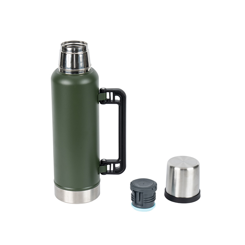 Stainless Steel Wide Mouth Thermos Bottle With Handle