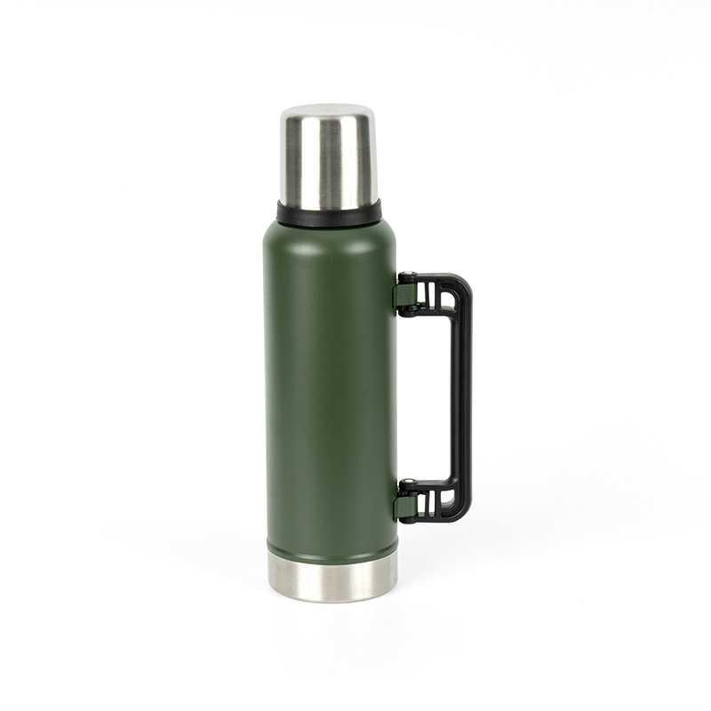 Stainless Steel Wide Mouth Thermos Bottle With Handle