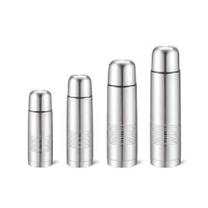 Silver Stainless Steel Vacuum Bullet Thermos Flask