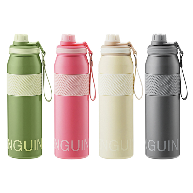 Vacuum Stainless Steel Sports Water Bottle With Handle